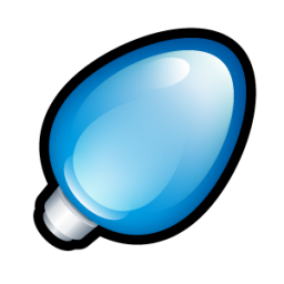 Christmas Light Blue Icon 256x256 png